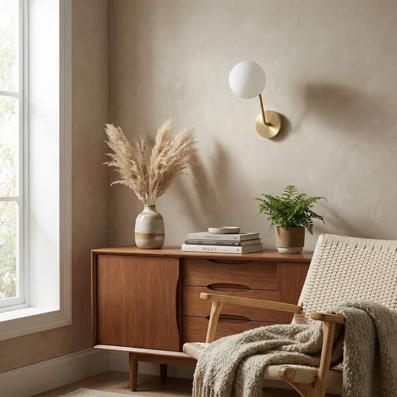 Wandleuchte mit gedimmtem Licht, Raffiniert und schick – Brilla