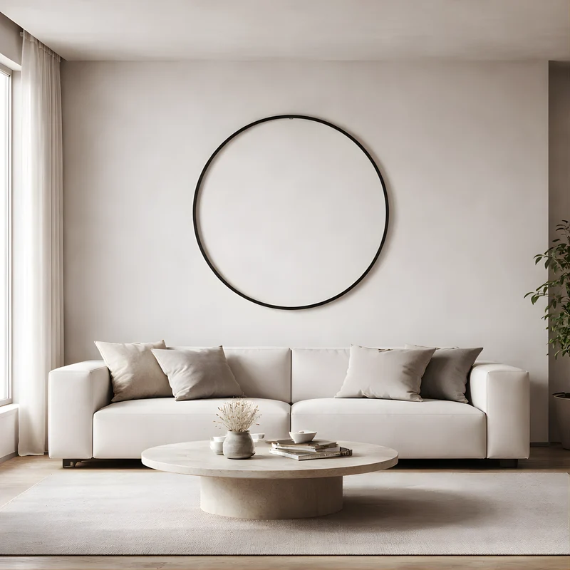 Moderne Wandleuchte in Kreisform – Cerchio