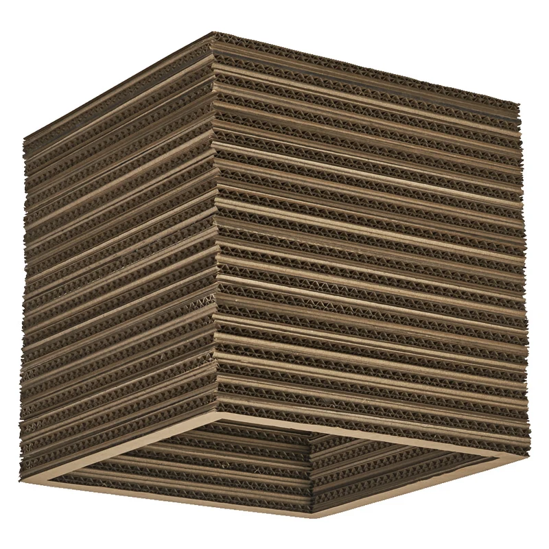 OSRAM DECOR Deckenleuchte Decor Cardboard Square braun, E27