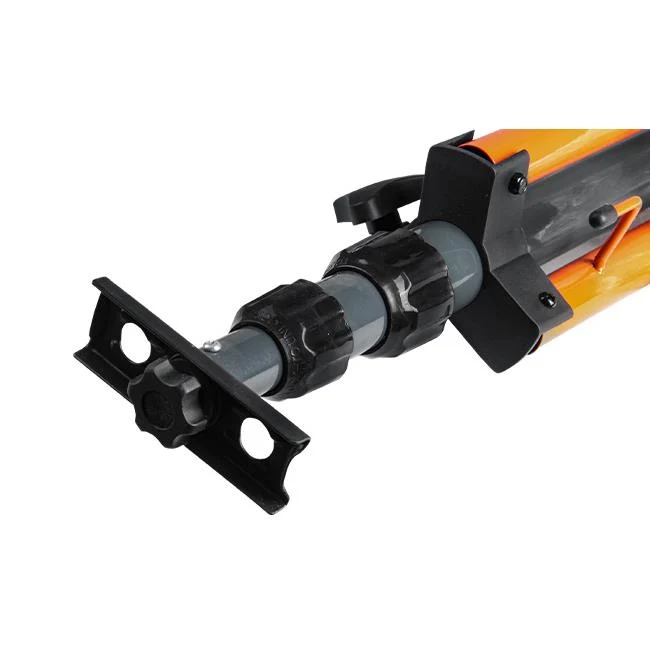 Baulampe auf Stativ | 2x 50 Watt | Schwarz / Orange | 10.000 Lumen