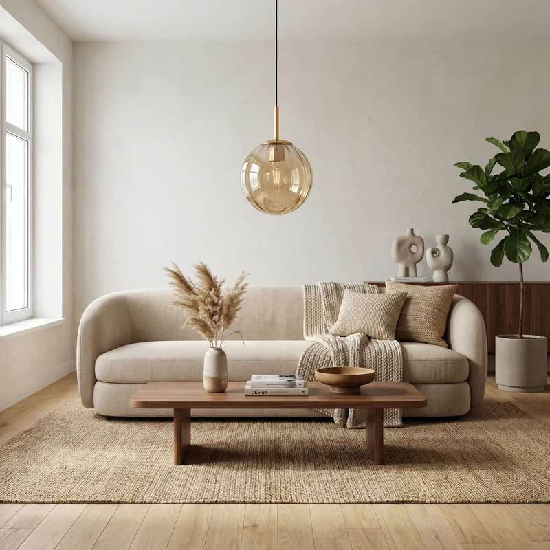 Elegante Glas-Kugel Pendelleuchte Sanftes Licht – ColorLine