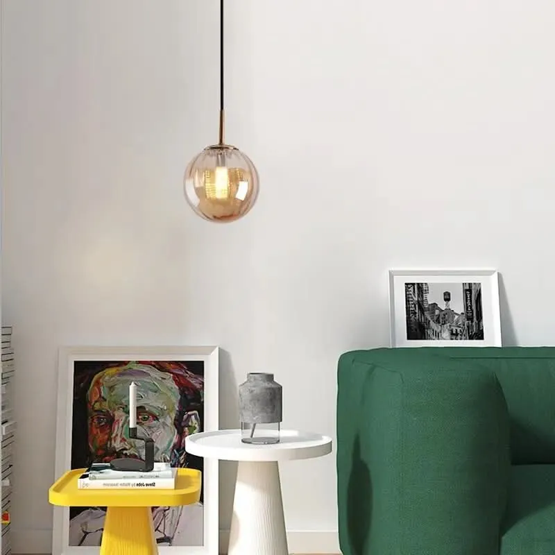 Elegante Glas-Kugel Pendelleuchte Sanftes Licht – ColorLine