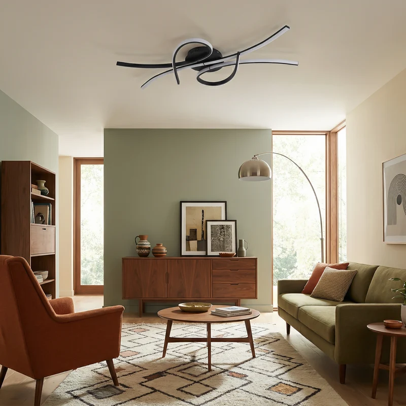 Trendige Lineare Deckenleuchte mit Dimmer – Atypico
