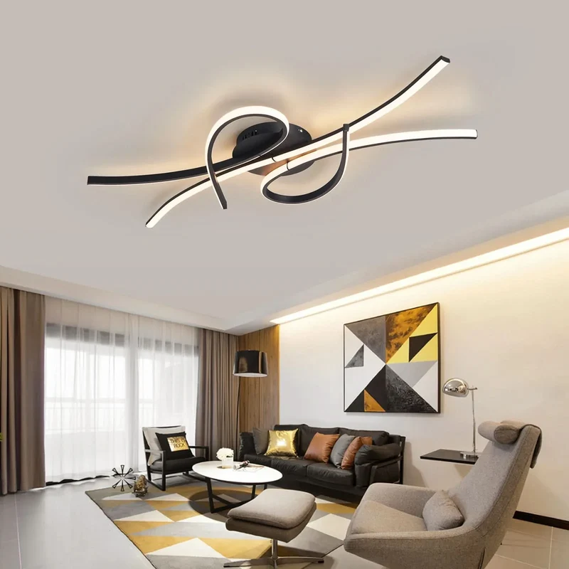 Trendige Lineare Deckenleuchte mit Dimmer – Atypico