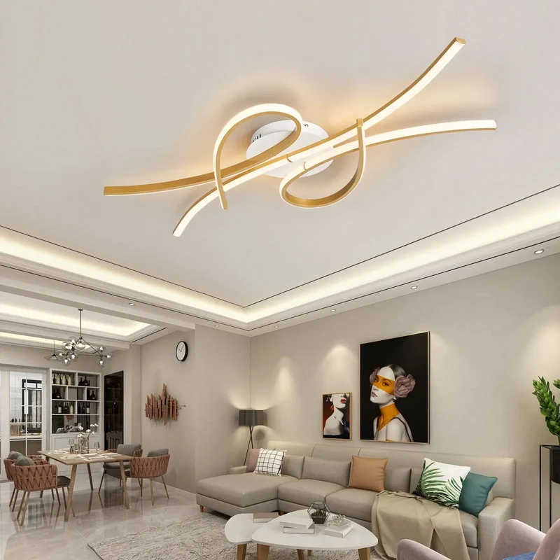 Trendige Lineare Deckenleuchte mit Dimmer – Atypico