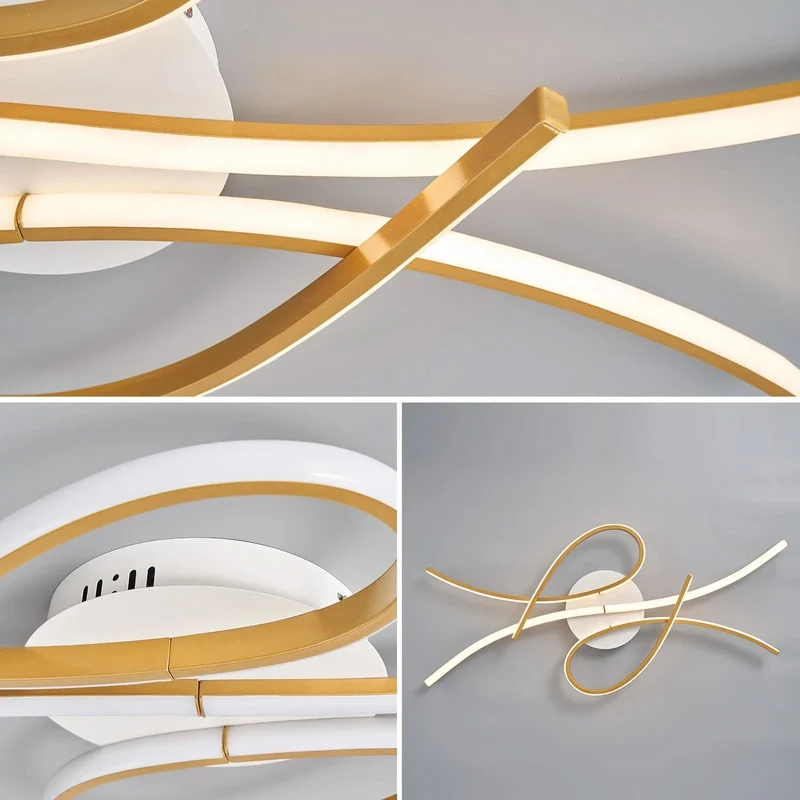 Trendige Lineare Deckenleuchte mit Dimmer – Atypico
