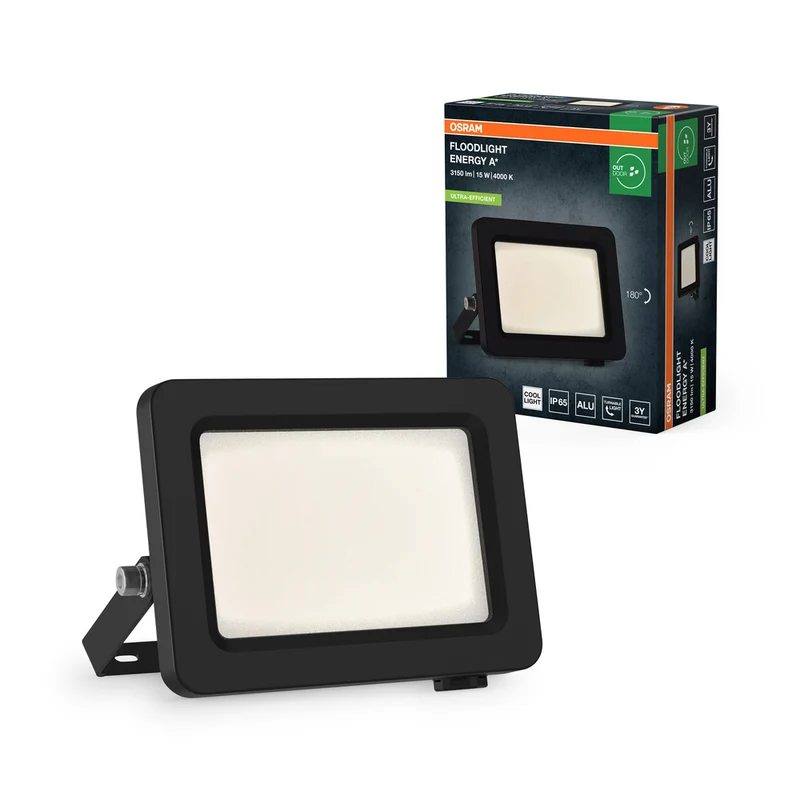 OSRAM FLOODLIGHTS ENERGY EFFICIENCY Strahler, 15W, 4000K Dunkelgrau