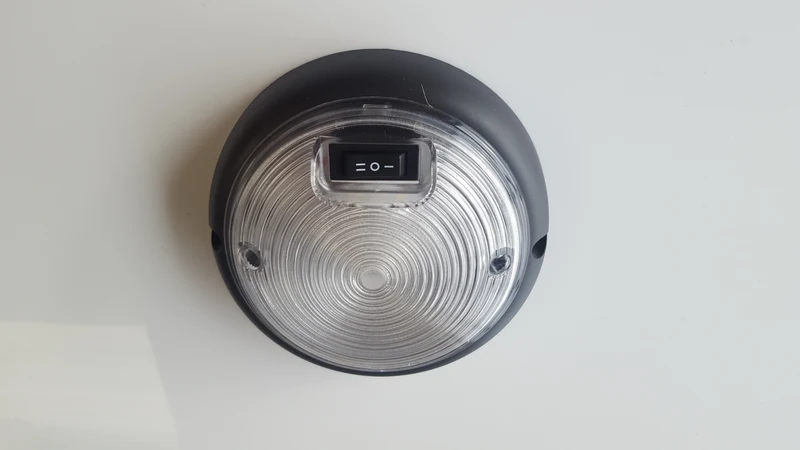 LED-Innenbeleuchtung mit Schalter / Schwarz