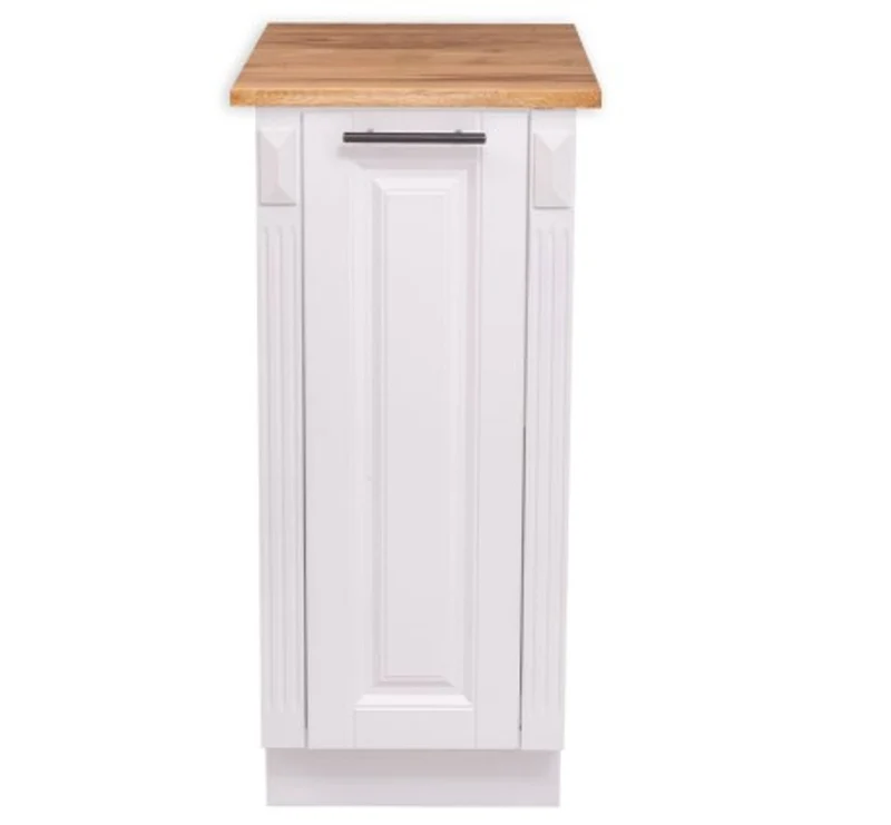 Casa Padrino Küchenschrank im Landhausstil mit Eichenholzplatte, 39 x 60 x 89 cm