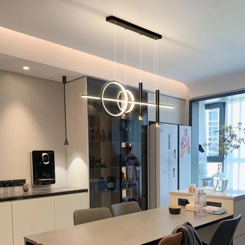 Höhenverstellbare Pendelleuchte im minimalistischen Stil mit Sternenhimmel-Effekt – Étoilé Minimaliste