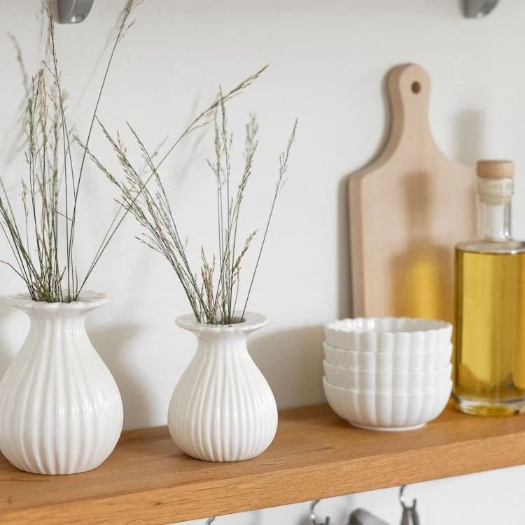 Storefactory Vase VALLBY weiß klein