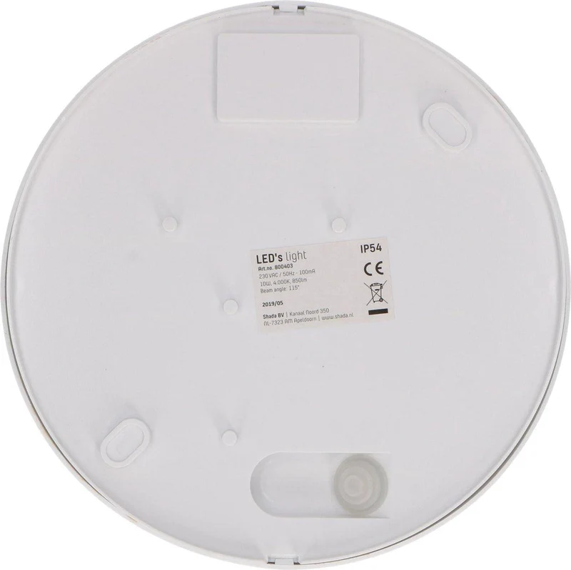 LED-Deckenleuchte für den Außenbereich – Rund 21 cm – Kaltweißes Licht – IP54 – 10 W