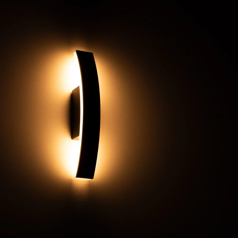 LED Außen-Wandleuchte anthrazit 7 Watt warmweiß IP54 Backlight - LED's Light