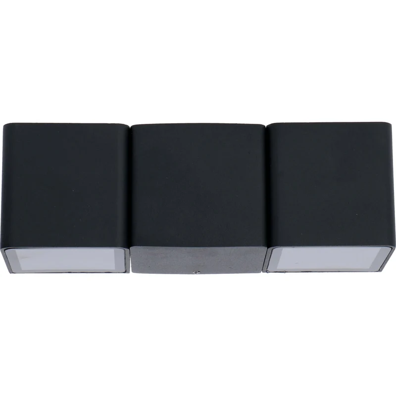 LED Außen-Wandleuchte schwarz 5,5 Watt warmweiß IP54 - LED's Light