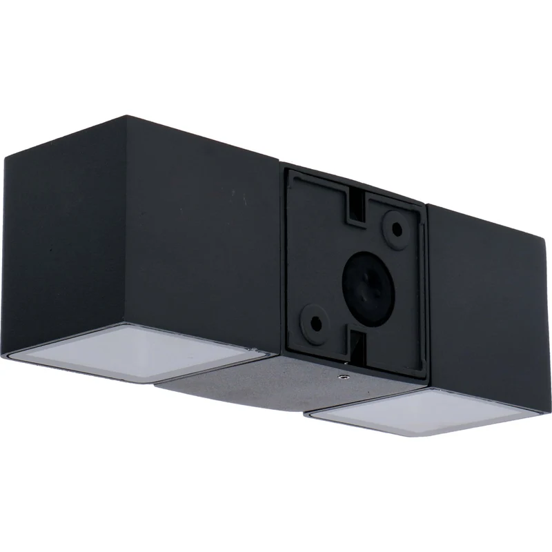 LED Außen-Wandleuchte schwarz 5,5 Watt warmweiß IP54 - LED's Light
