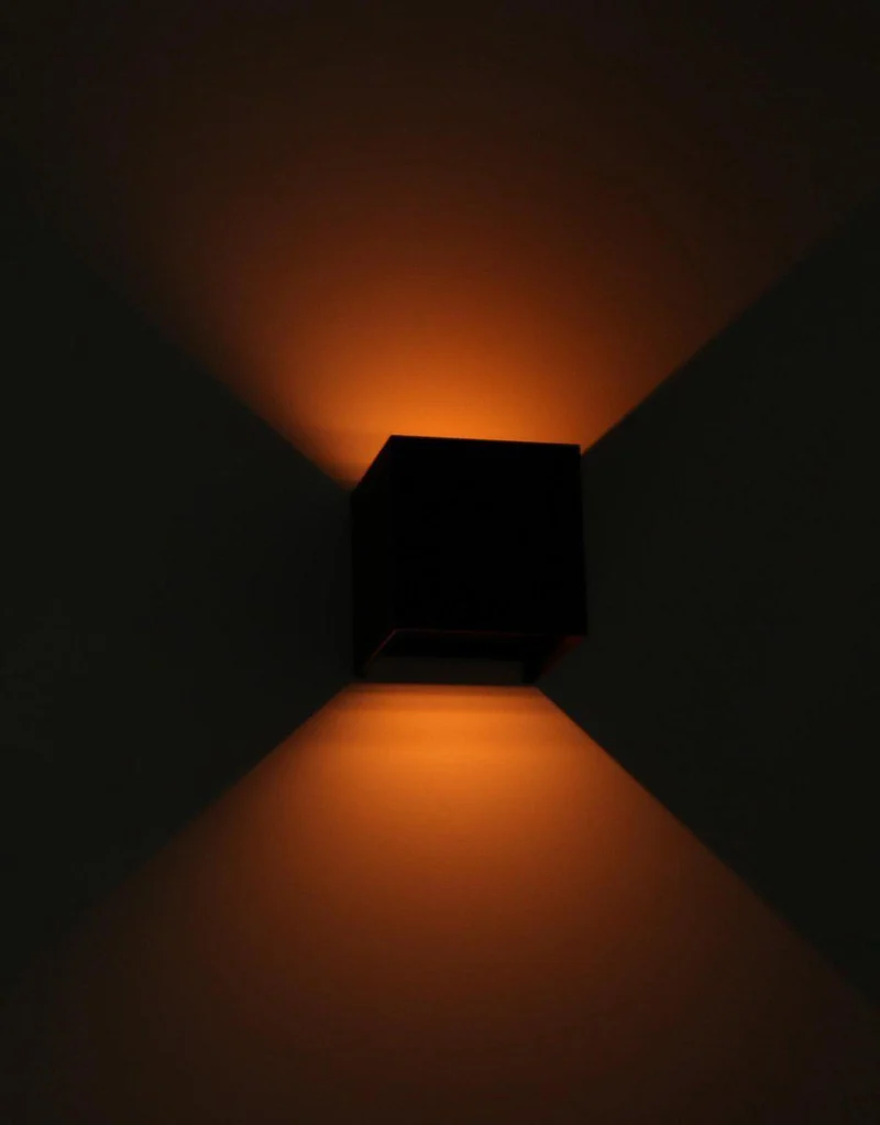 LED Außen-Wandleuchte schwarz dimmbar 6 Watt warmweiß IP65 Up-Down - LED's Light