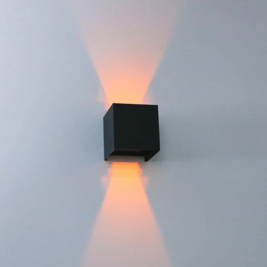 LED Außen-Wandleuchte schwarz dimmbar 6 Watt warmweiß IP65 Up-Down - LED's Light