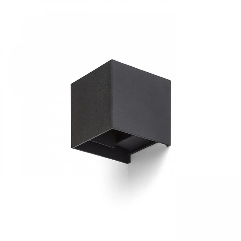 LED Außen-Wandleuchte schwarz dimmbar 6 Watt warmweiß IP65 Up-Down - LED's Light