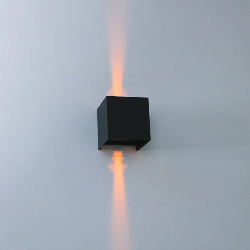 LED Außen-Wandleuchte schwarz dimmbar 6 Watt warmweiß IP65 Up-Down - LED's Light