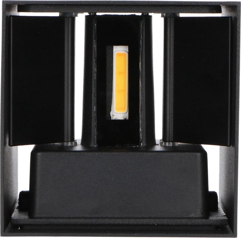 LED Außen-Wandleuchte schwarz dimmbar 6 Watt warmweiß IP65 Up-Down - LED's Light