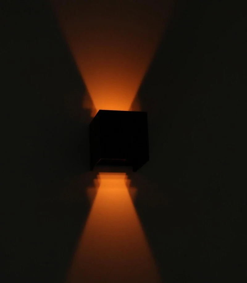 LED Außen-Wandleuchte schwarz dimmbar 6 Watt warmweiß IP65 Up-Down - LED's Light