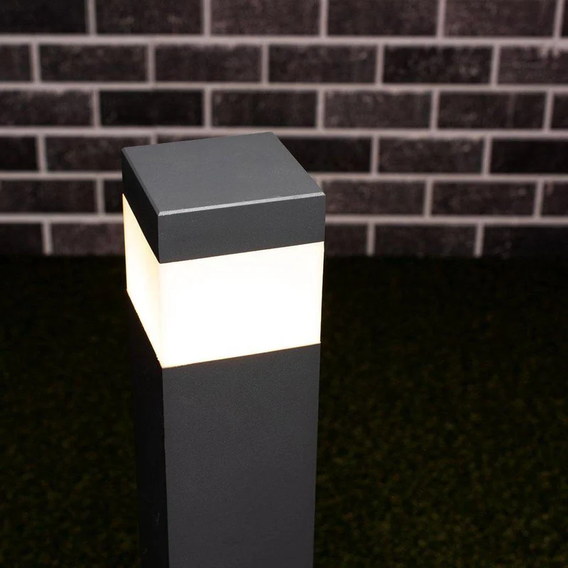 Wege-Leuchte grau 1x E27 IP44 76 cm - LED's Light