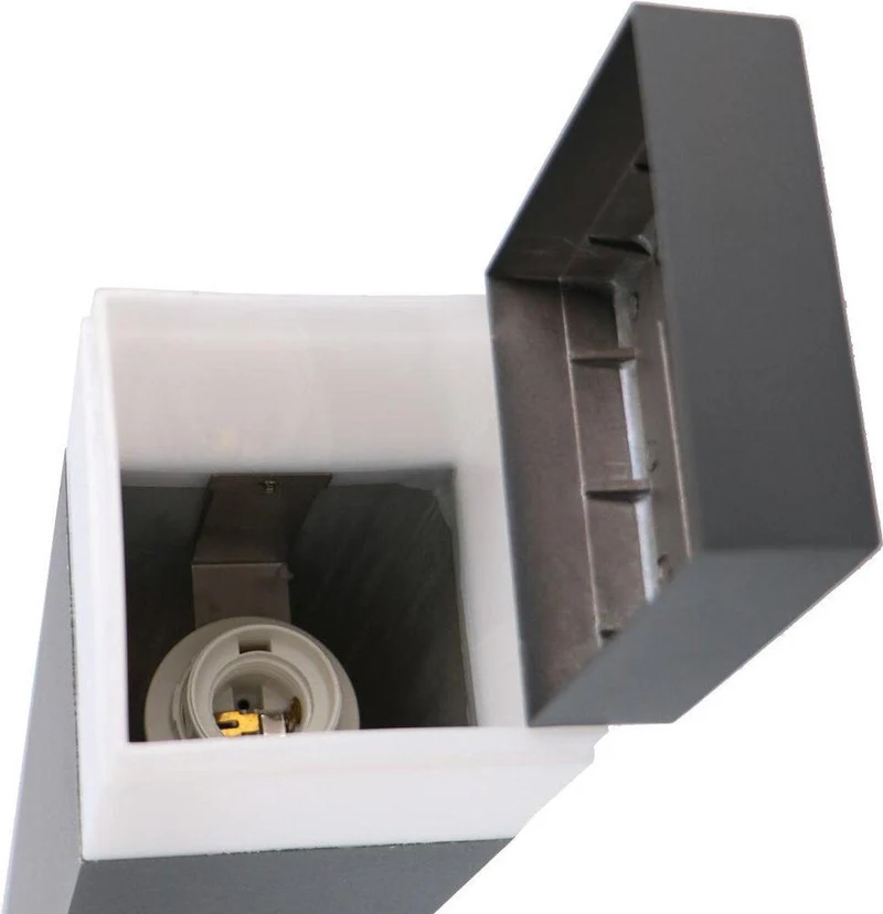 Wege-Leuchte grau 1x E27 IP44 76 cm - LED's Light
