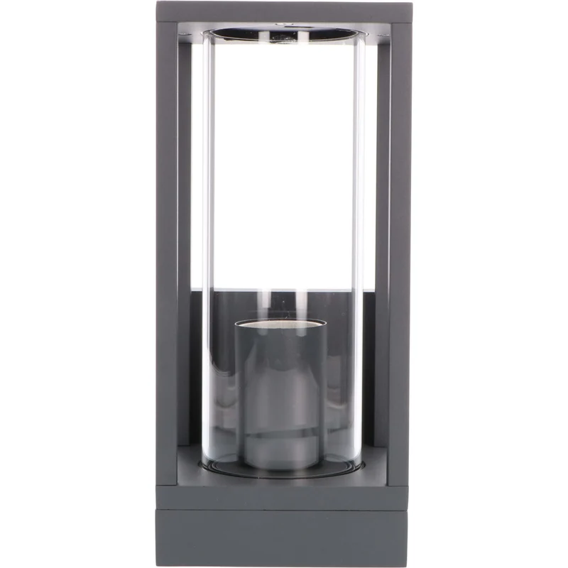 Außen-Wandleuchte anthrazit 1x E27 IP44 Glas opal - LED's Light