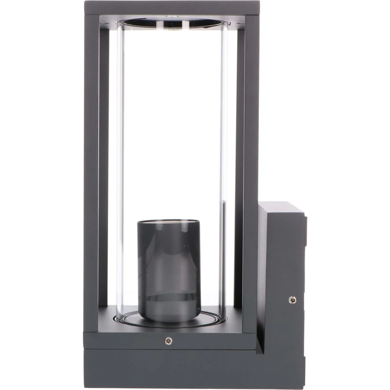Außen-Wandleuchte anthrazit 1x E27 IP44 Glas opal - LED's Light