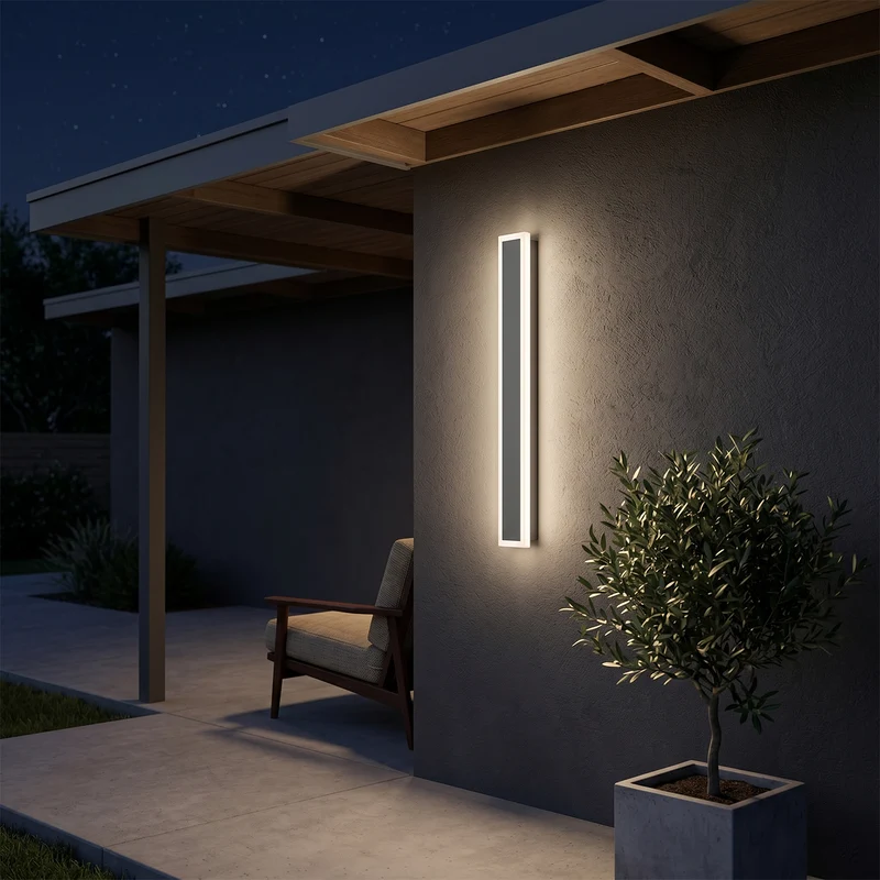 Elegante LED-Außenwandleuchte mit einstellbarer Helligkeit – Luménia