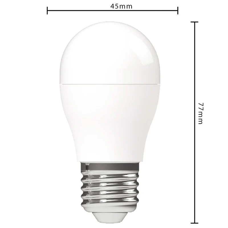 LED Kugel E27 2,9W warmweiß Opal G45 - 50.000h Haltbarkeit - LED's Light