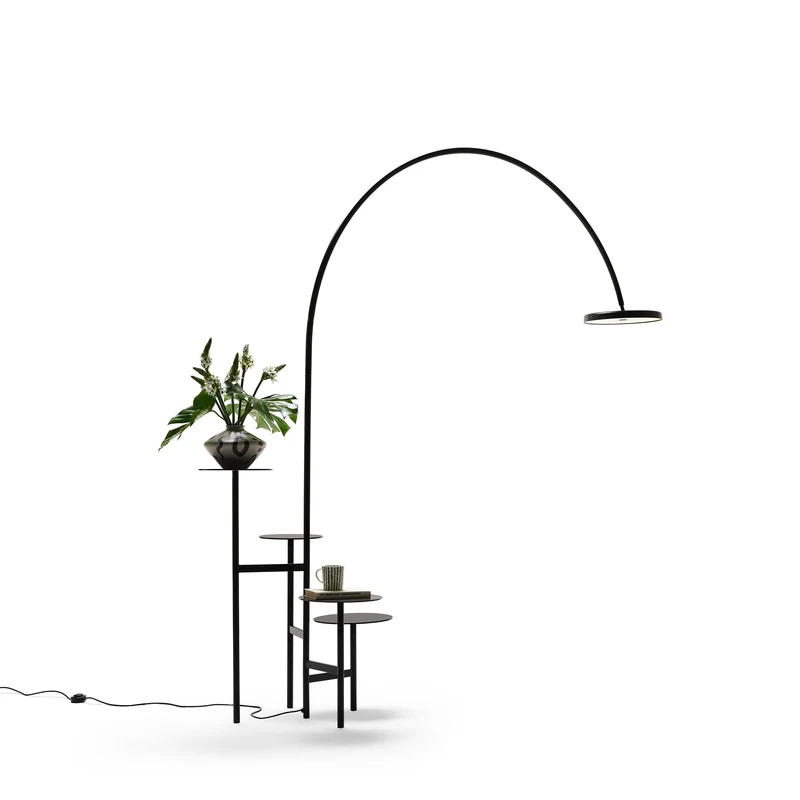 Metal Floor Lamp IKEBANA by Uto Balmoral for Mogg