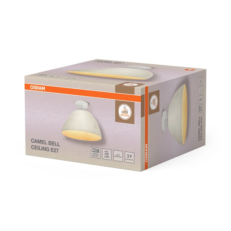 OSRAM DECOR Deckenleuchte Decor Camel Bell weiß, E27, 375 mm