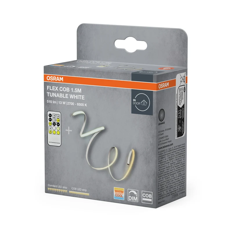 OSRAM FLEX COB 1.5M LED-Streifen TW RC, gelb, 14W, 500lm