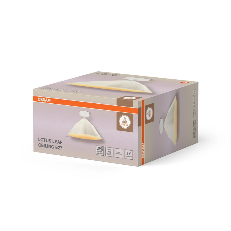 OSRAM DECOR Deckenleuchte Decor Lotus Leaf weiß, E27, 396 mm