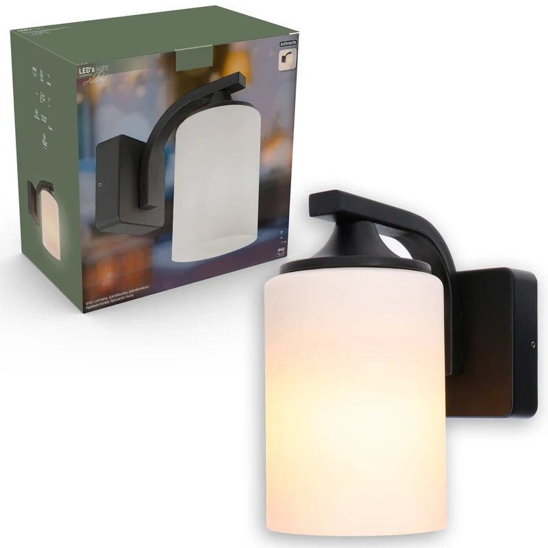 Außen-Wandleuchte anthrazit 1x E27 IP44 - LED's Light
