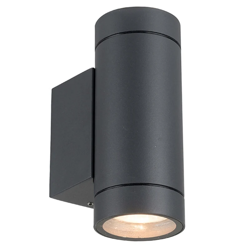 Außen-Wandleuchte anthrazit 2x GU10 IP44 für LED und Halogen bis 35W - LED's Light