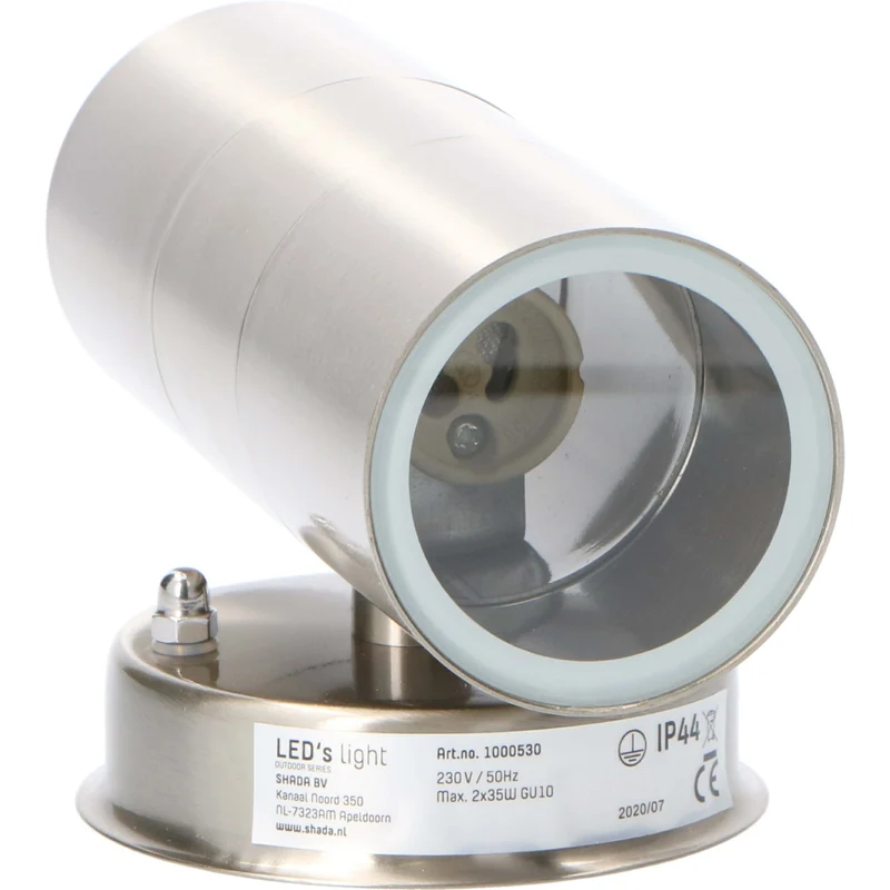 LED Wandleuchte GU10 max. 35W IP44 Silber - LED's Light