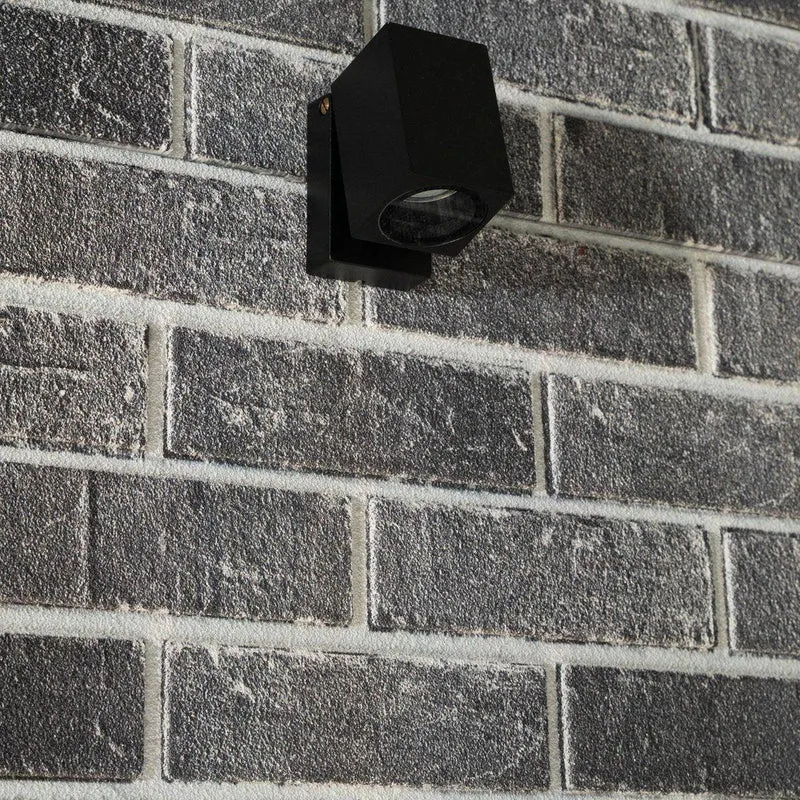Außen-Wandleuchte schwarz 1x GU10 IP44 für LED und Halogen bis 35W schwenkbar - LED's Light