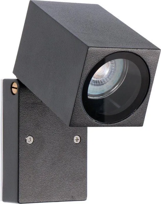 Außen-Wandleuchte schwarz 1x GU10 IP44 für LED und Halogen bis 35W schwenkbar - LED's Light
