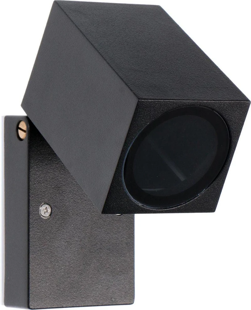 Außen-Wandleuchte schwarz 1x GU10 IP44 für LED und Halogen bis 35W schwenkbar - LED's Light