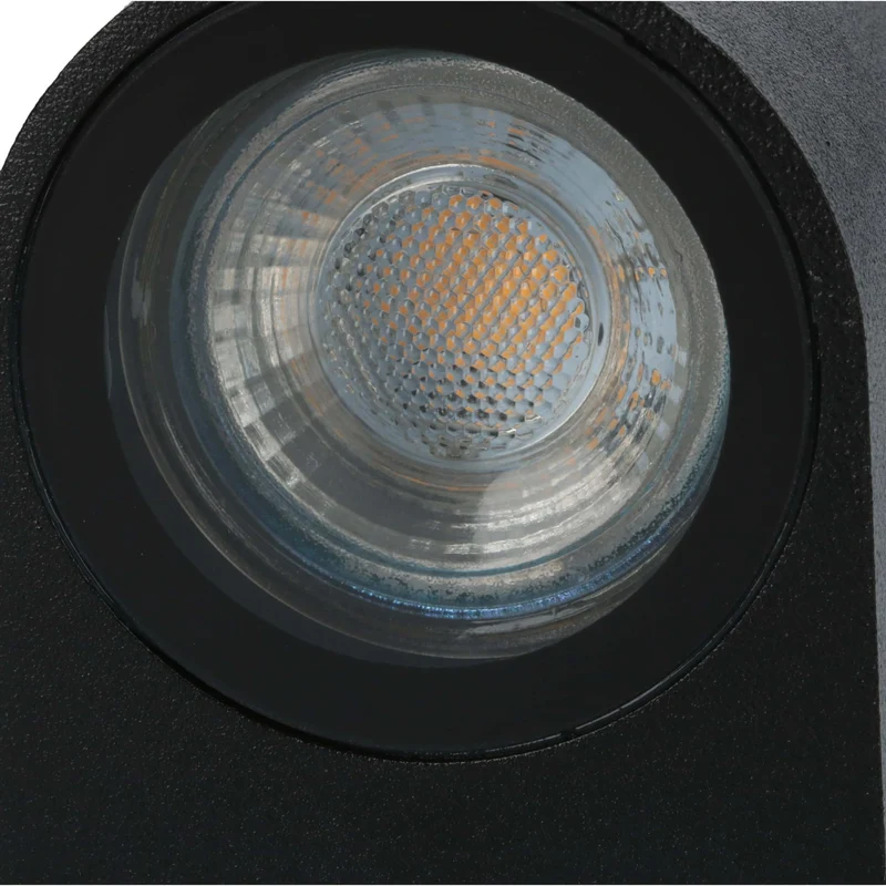Außen-Wandleuchte schwarz 1x GU10 IP44 für LED und Halogen bis 35W - LED's Light