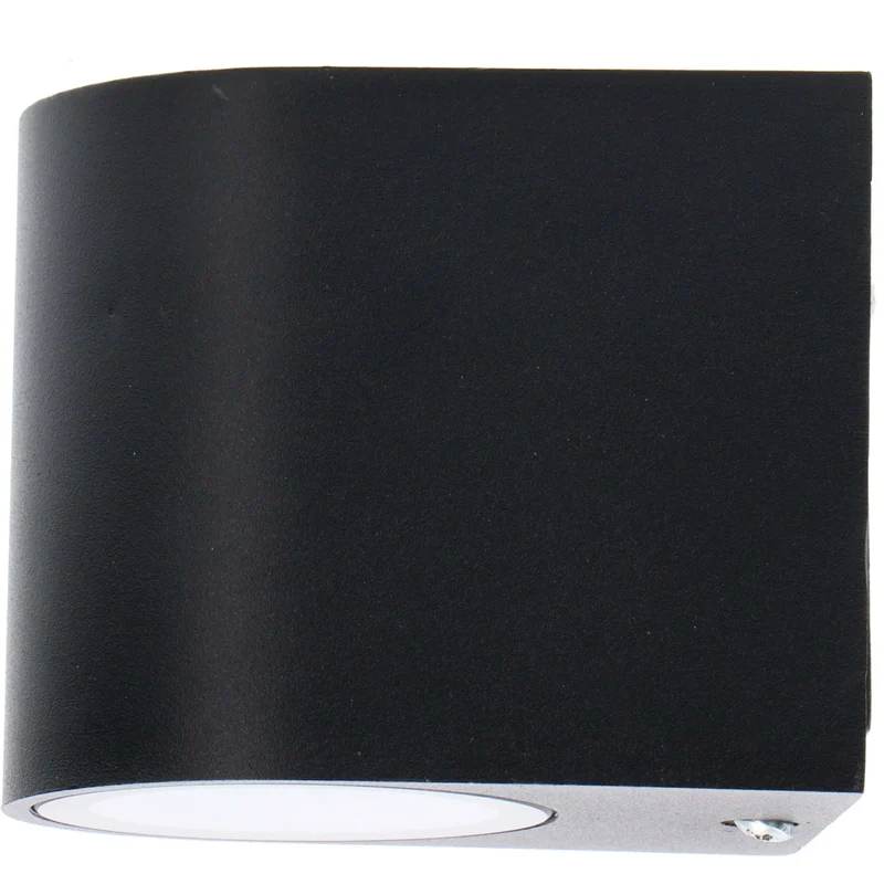 Außen-Wandleuchte schwarz 1x GU10 IP44 für LED und Halogen bis 35W - LED's Light