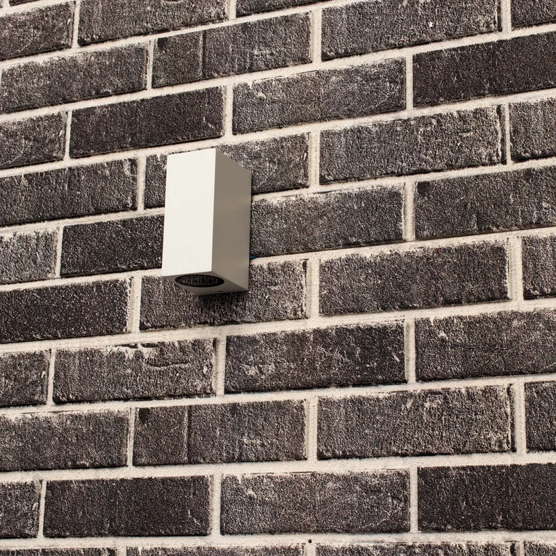 Außen-Wandleuchte weiß 2x GU10 IP44 für LED und Halogen bis 35W - LED's Light