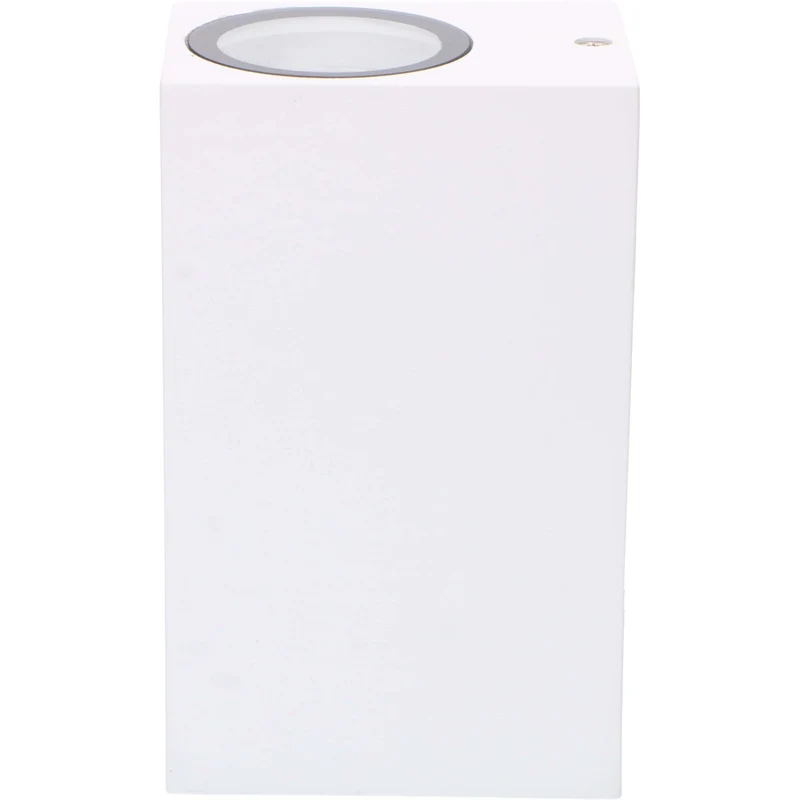 Außen-Wandleuchte weiß 2x GU10 IP44 für LED und Halogen bis 35W - LED's Light