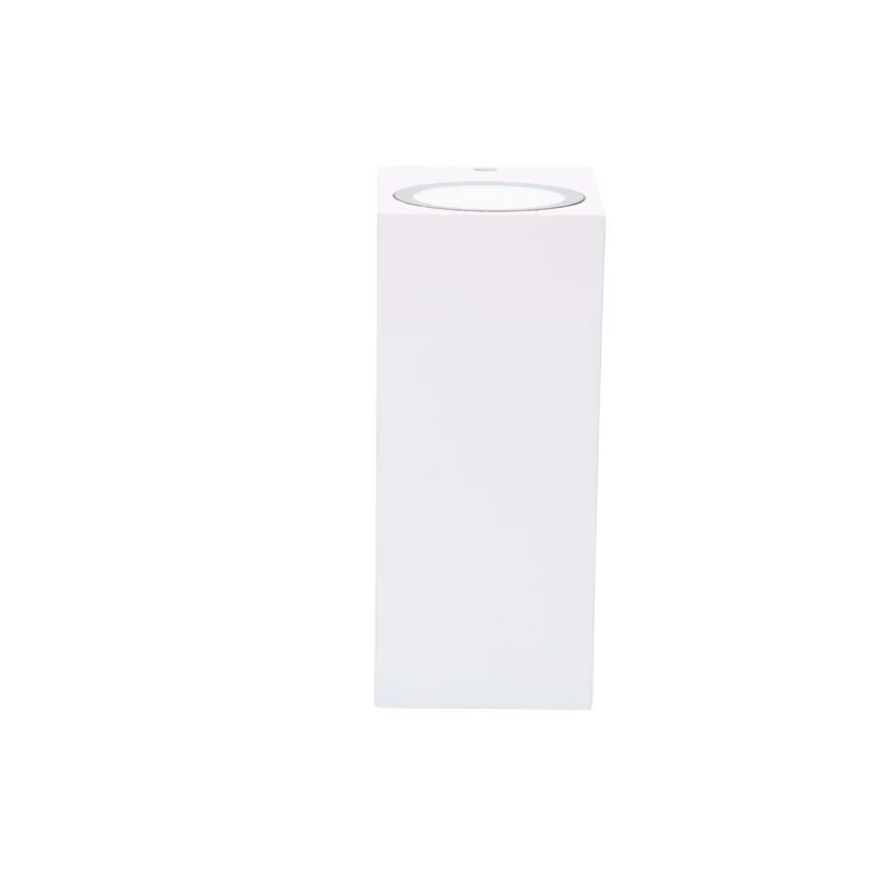 Außen-Wandleuchte weiß 2x GU10 IP44 für LED und Halogen bis 35W - LED's Light
