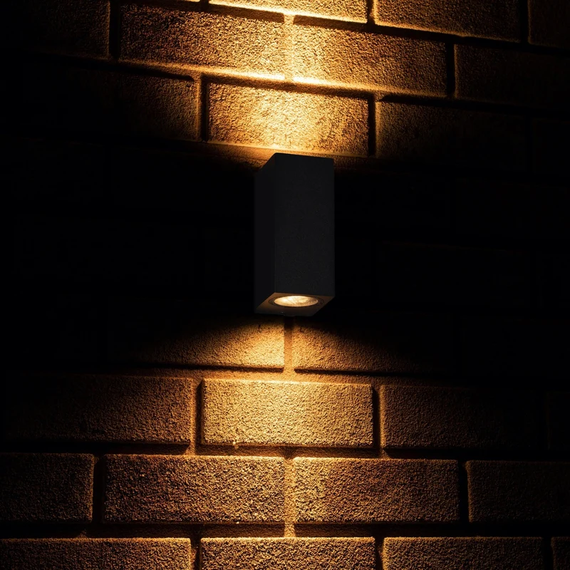 Außen-Wandleuchte anthrazit 2x GU10 IP44 für LED und Halogen bis 35W - LED's Light