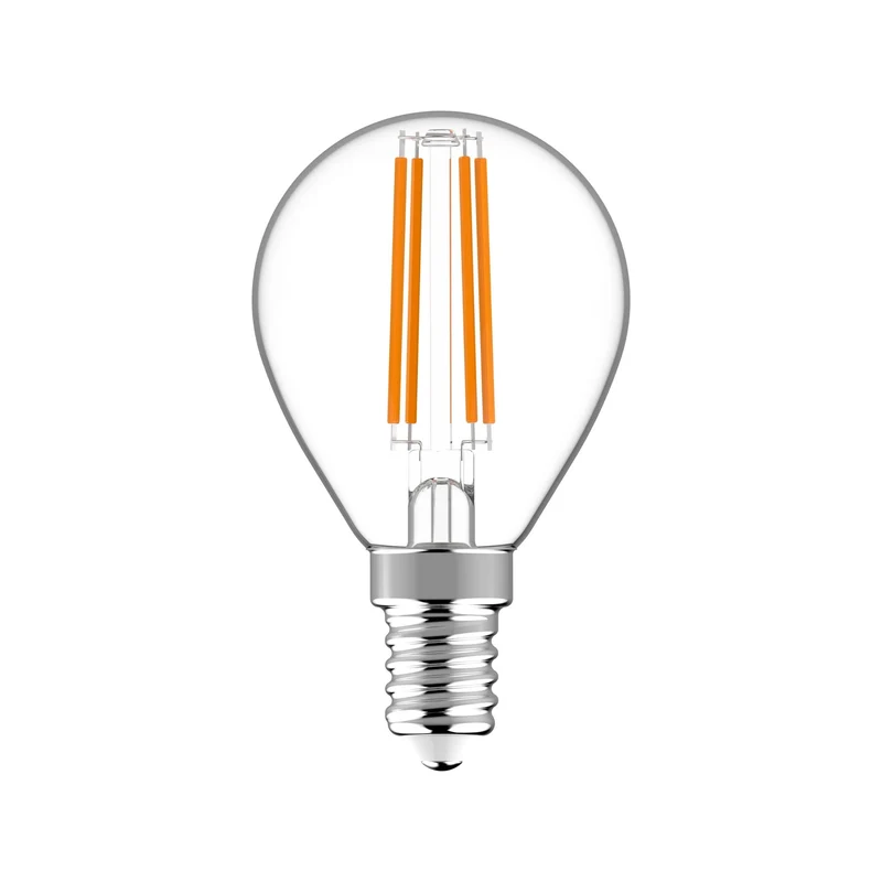 LED Kugel E14 dimmbar 4,5W warmweiß Klar G45 - LED's Light
