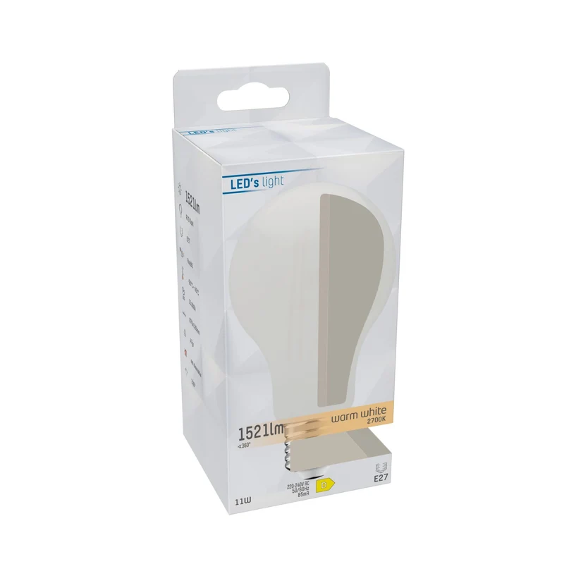 LED Birne E27 11,0W warmweiß Opal A70 - LED's Light