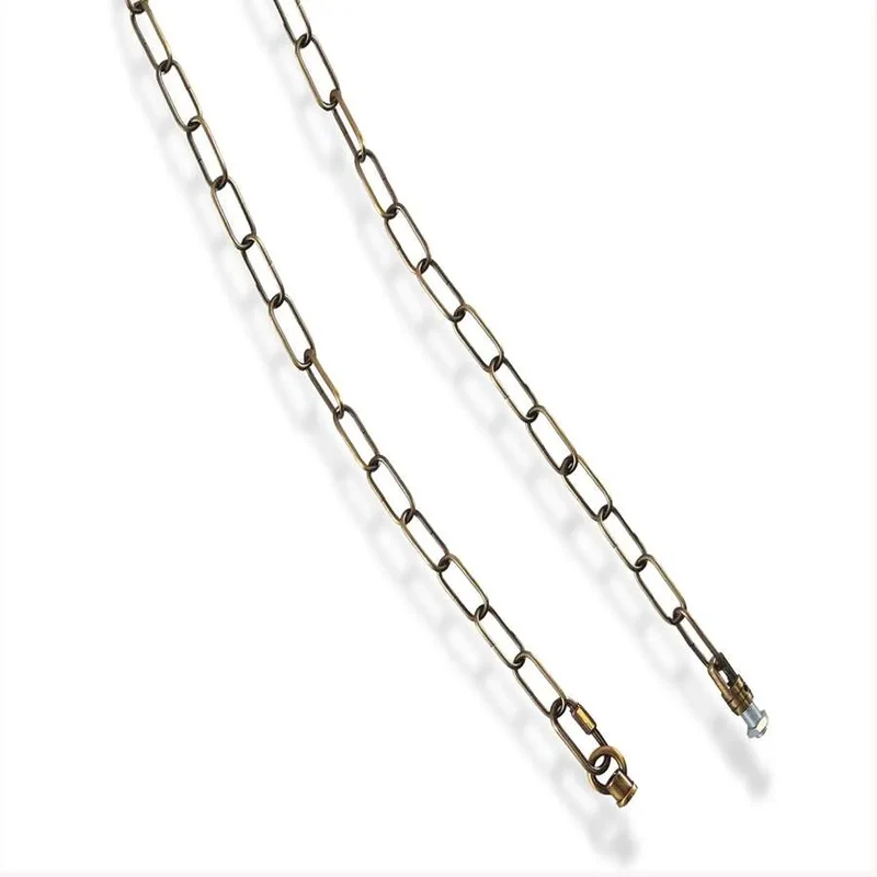 Metall-Lampenkette 0,6 m – Tragkette für Kronleuchter & Hängelampen~2797